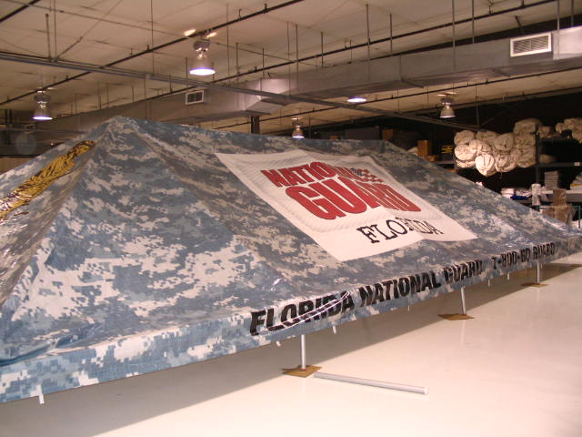 Military Tent, GSA, National Guard, Camouflage Graphics, June 2008