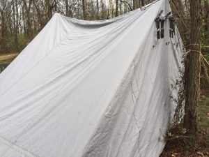 Gebirgsgruppenzelt - World War II (WWII) German Mountain Troop Tent - Door Closed