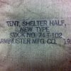 Korean War Tent Shelter Half Stamp