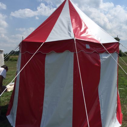 Circus Tent, Changing Tent, Small, Red and White