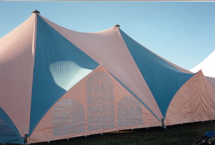 TensionTent, Peach and Teal, IFAI Show