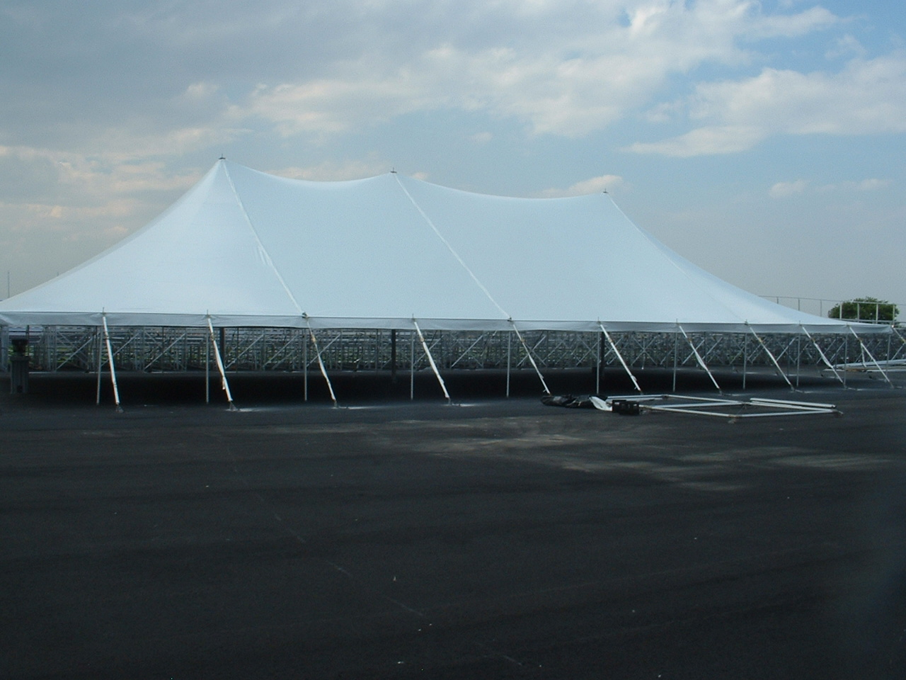 50ft EuroTent installed at an Airport in Brooklyn, New York