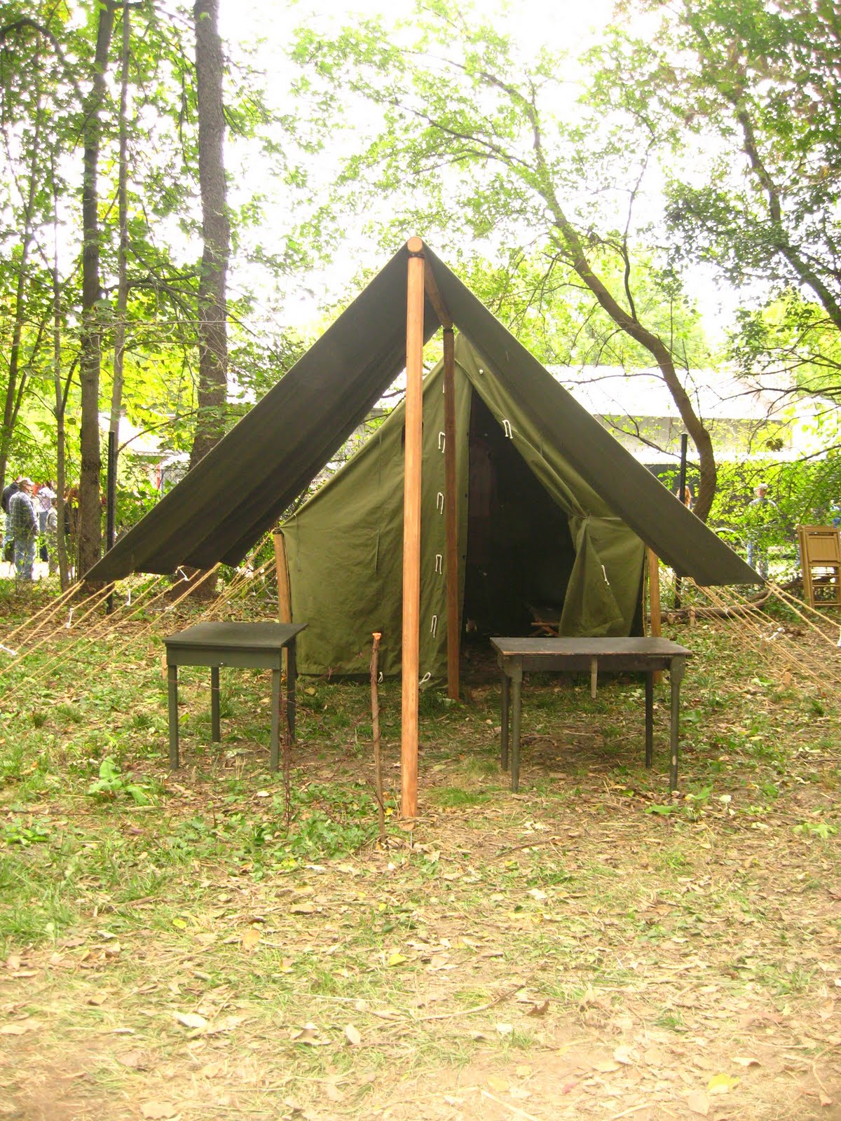 World War II (WWII) Small Wall Tent, with Small Fly Up Front